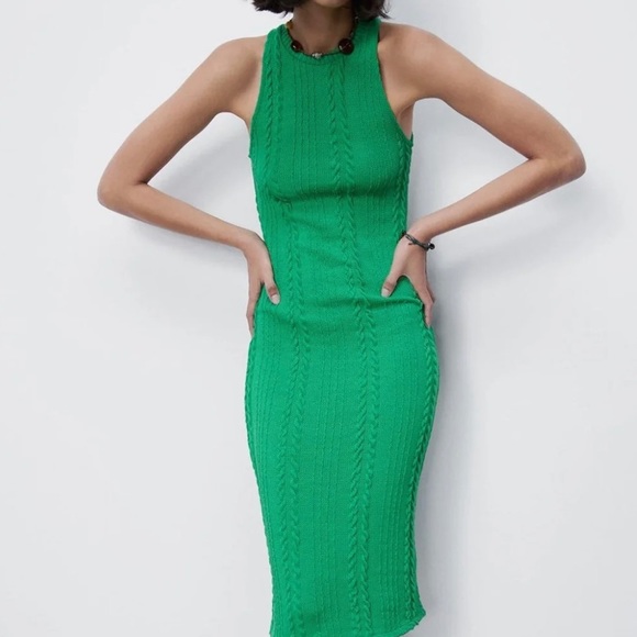 Zara | Dresses | Zara Cable Knit Dress 